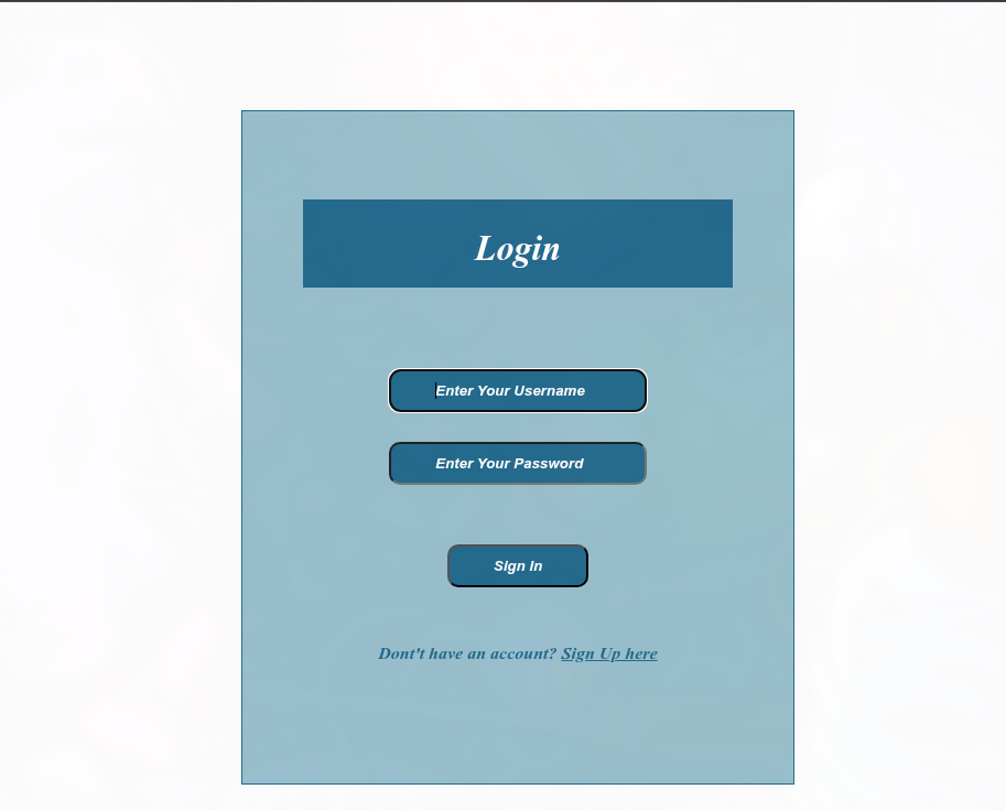 Login Page